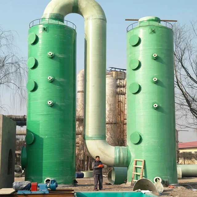 Good Price Wet Scrubber spraying purification tower Fiberglass spray tower