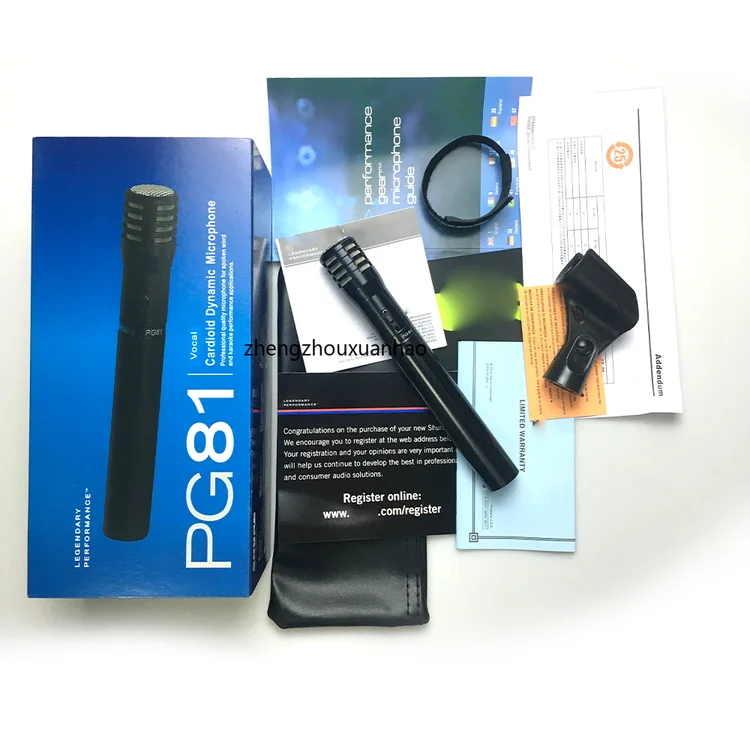 Professional Instrument Microphone PG81 - Dynamic & Condenser