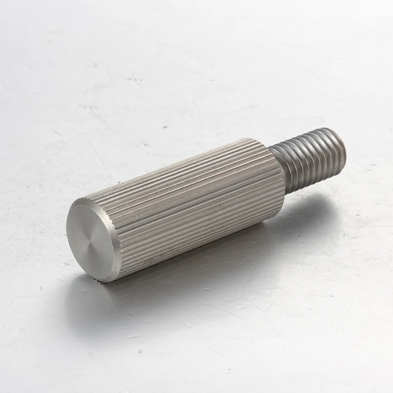 product professional supplier long knurled head screw steel or ss 303 stainless steel knurled extended bolt m3 10-60