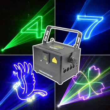 Laser show professional 3d laser projector 3w RGB lazer Animation disco dj laser light