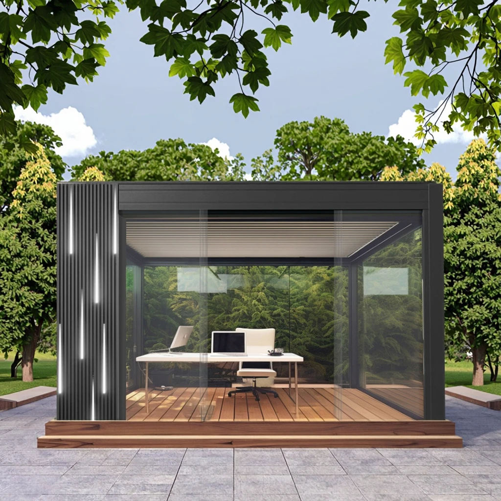 YOUYA Solar Pergola with Aluminium Frame & Hybrid Inverter - Eco ...