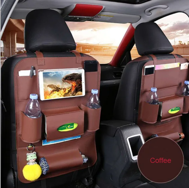 Кожаный Автомобильный Органайзер на заднем сиденье как организовать автомобильный Кубок вашего