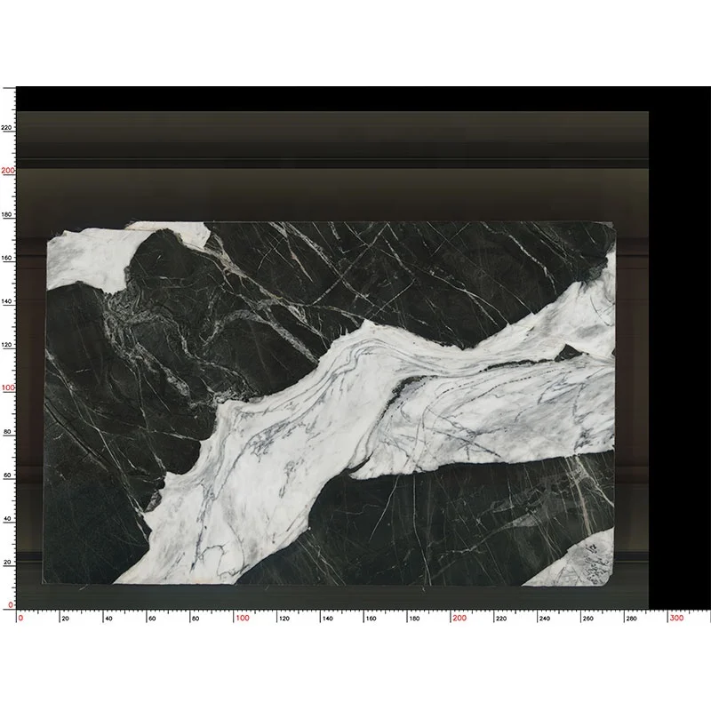 product natural calacatta black marble with white veins slab for hotel villa interior design wall flooring design-3