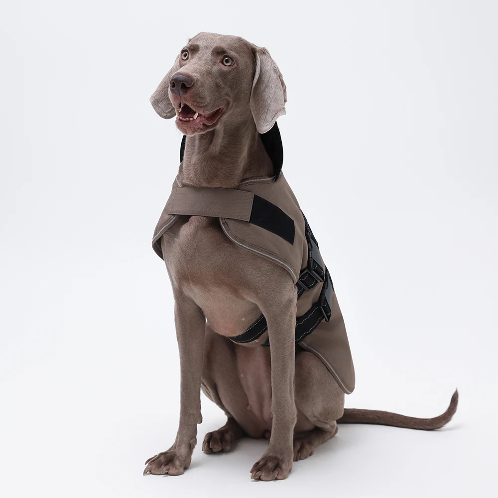 Waterproof Heated Anxiety Dog Reflection Jacket Winter Warm Dog Fleece Coat for Large Dogs Pet Designer Clothes