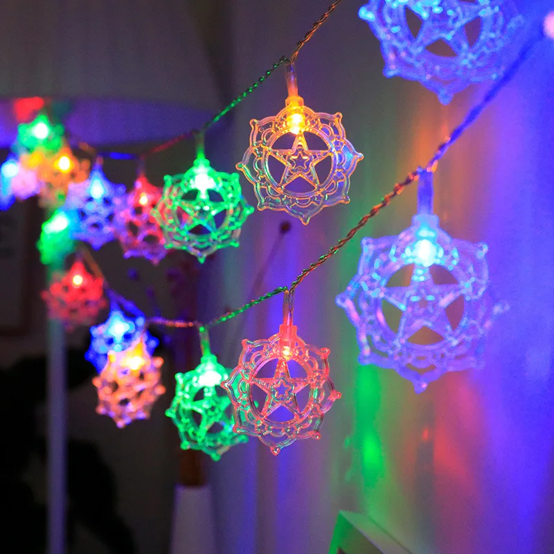 Eid Mubarak String Light Ramadan Kareem Led Fairy Lights Moon Star Led