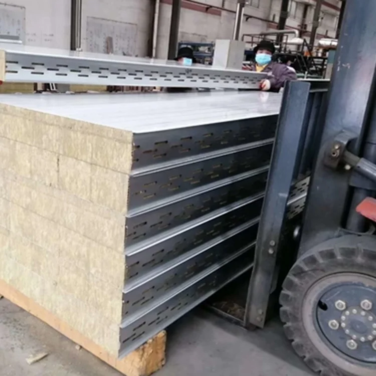 200mm Thickness Kiln Fireproof for Rockwool Insulation Panels Stainless Steel Sandwich Panels