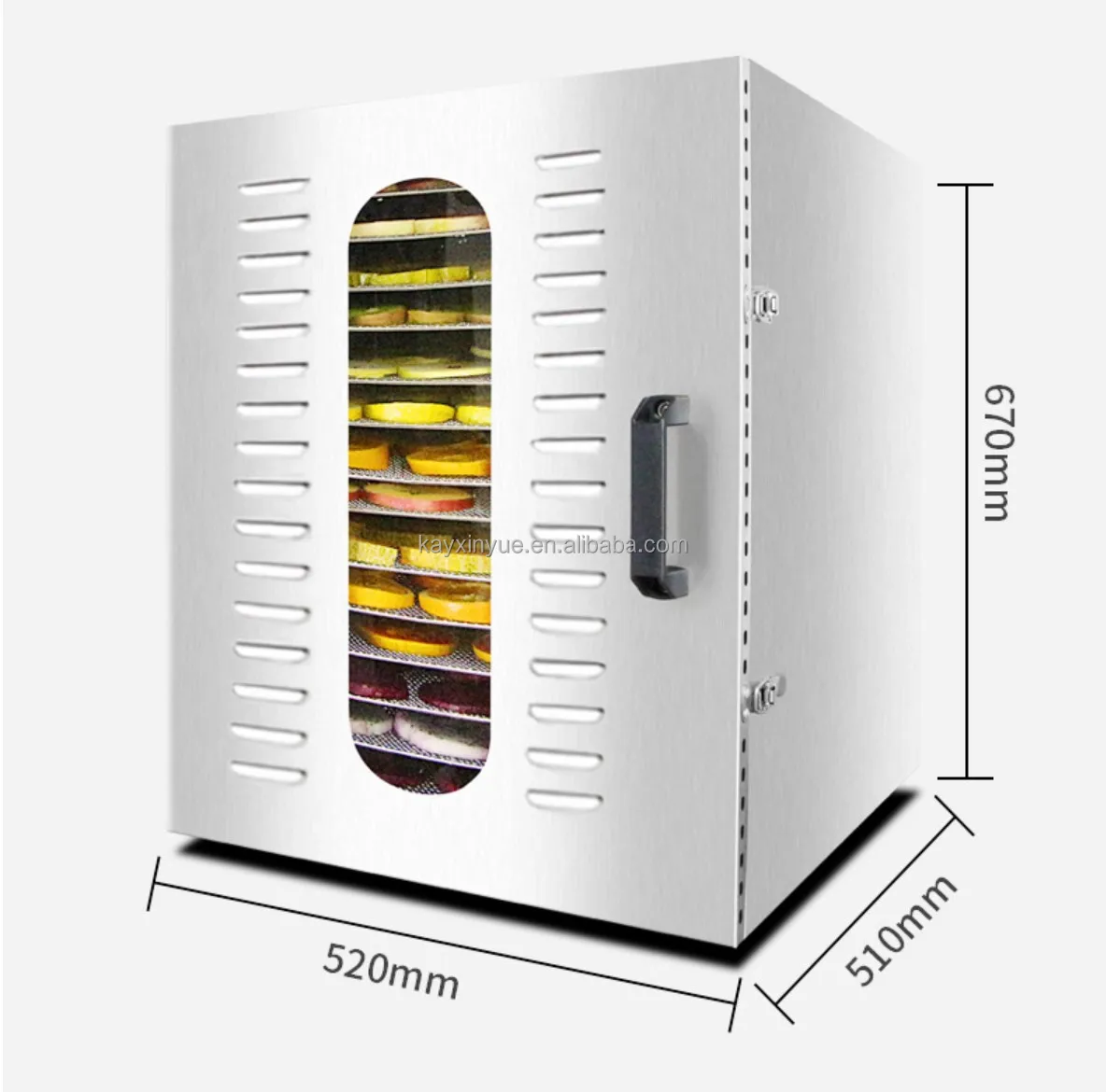 16 Layer Stainless Steel Carbohydrates Food Dehydrator For Fruits