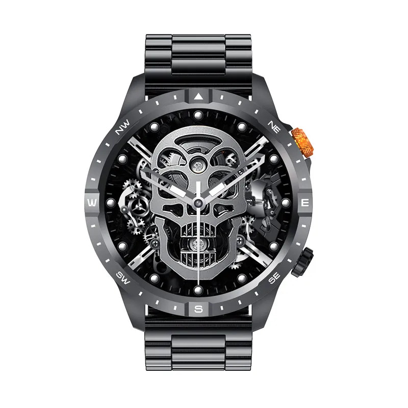 Maxtop OEM Custom AMOLED Big Screen Fashion Rugged Sport Fitness Inteligente Steel Smart Watch Waterproof Men Sports Smartwatch