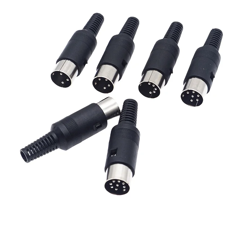 S-terminal Plug and Socket 3/4/5/6/7/8P Pin/core DIN Connector Assembly Type Male and Female Mounted Keyboard Plug