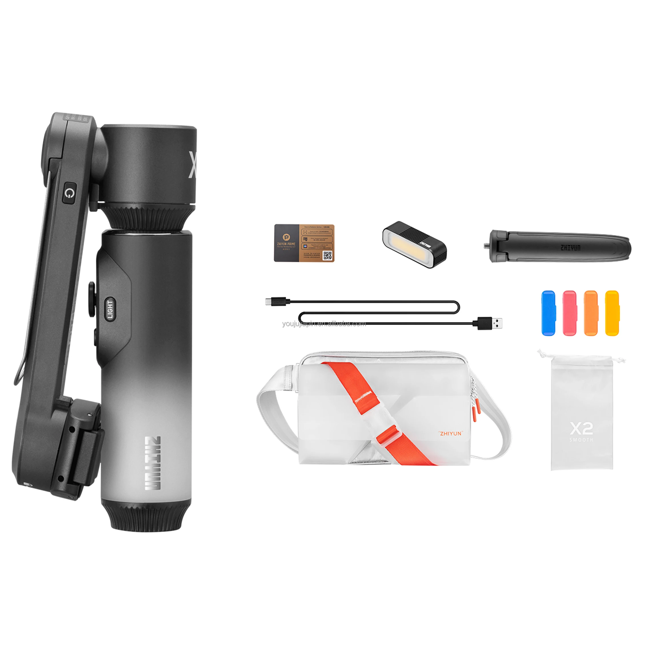 Stabilisateur (Gimbal) Zhiyun Smooth X2 Pour Smartphone - Portable Avec Trépied - OCCASION (presque Neuf)