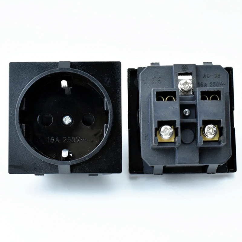 Round German Eu Standard Socket