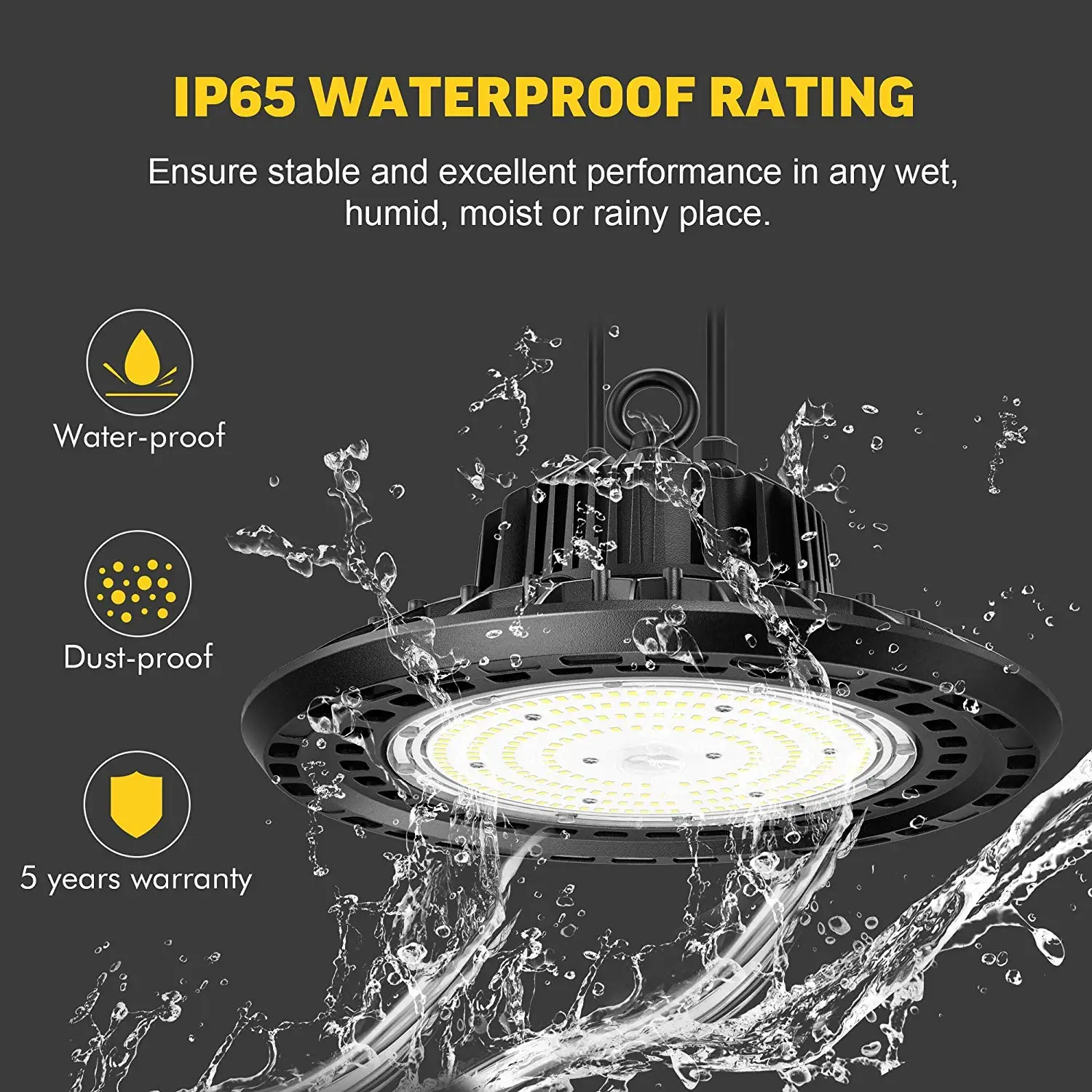 400W UFO LED Bay Light IP66 6000K 220V