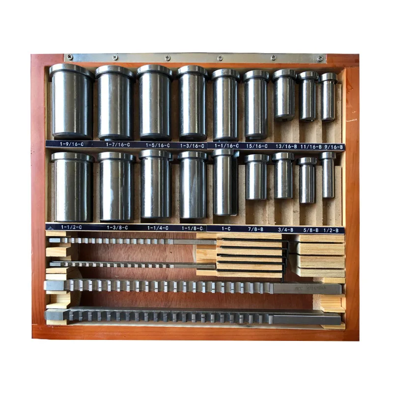 TEBAK HSS Metric Keyway Broach 21/pcs Sets with Shim Hss Metric Keyway Broach Set Customized Lathe Broaching Tool
