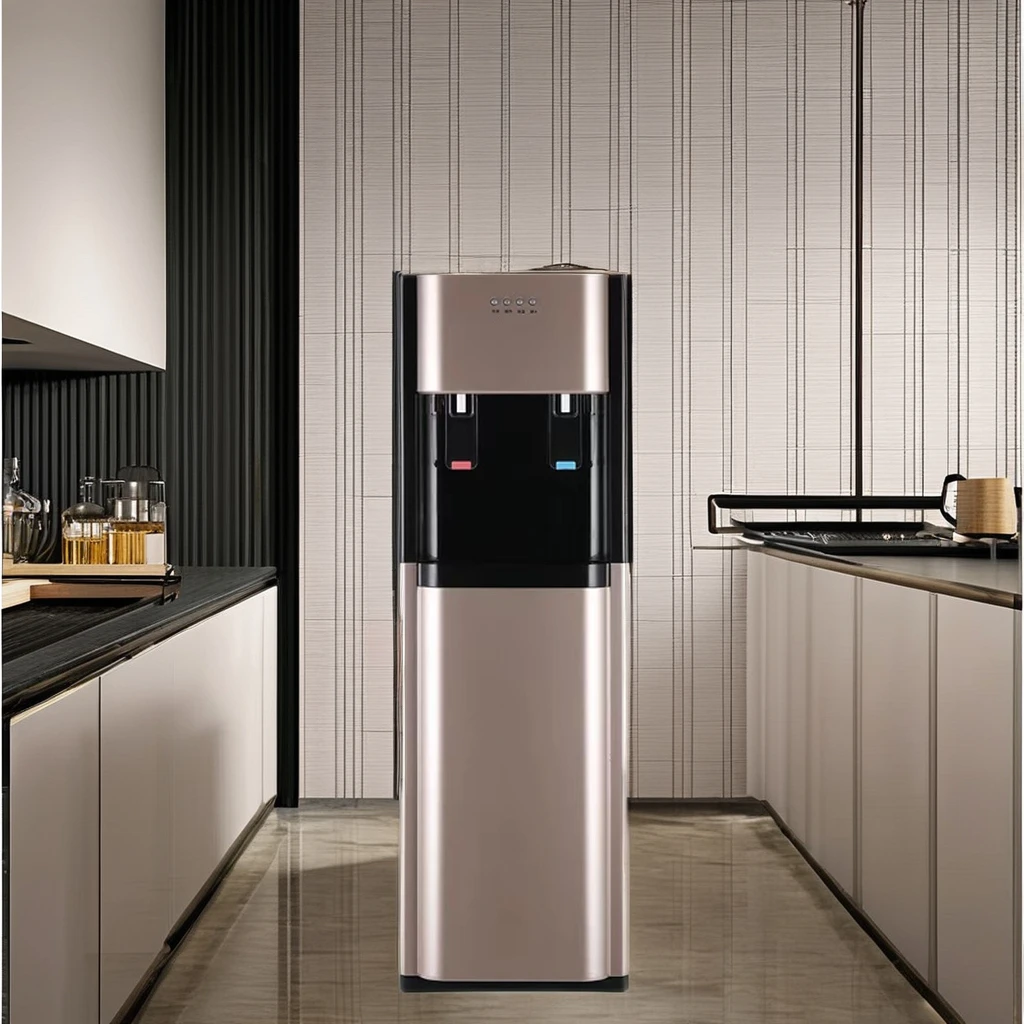 High End Household and Commercial Vertical Water Dispensers Bottom Mounted Bucket Cold and Hot Water Dispensers
