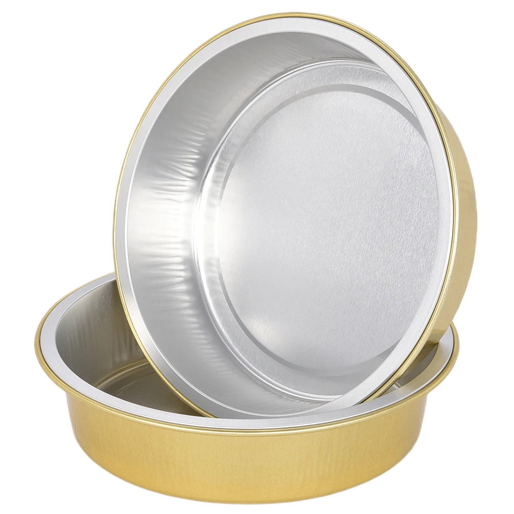 Disposable 250ml Round Aluminum Foil Baking Cups with Lids