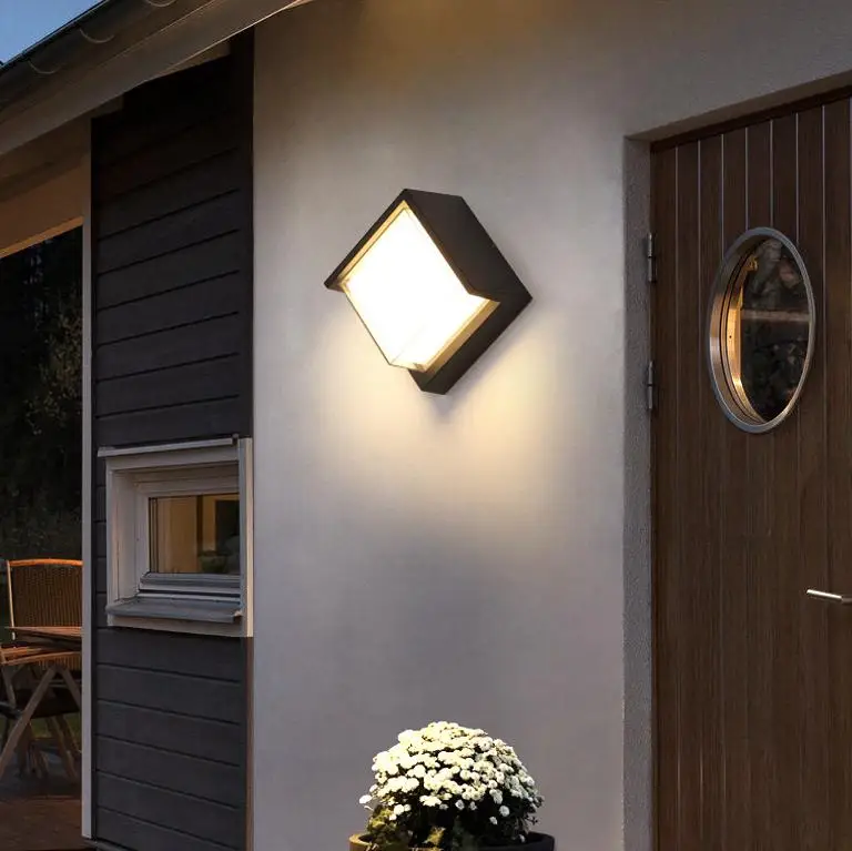 2 Pack Lampada da Parete Esterno/Interno LED Applique da Esterni 12W 1200LM Up Down Faretto da Parete IP65 Impermeabile Moderno Lampade Muro Alluminio Bagliore su e giù (Bianco 6500K luce naturale