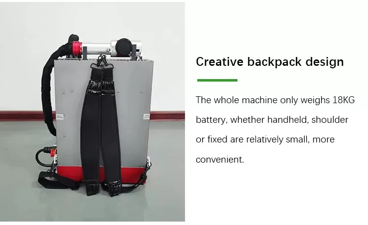 Backpack Metal Rust Cleaning Laser Paint Removal Machine