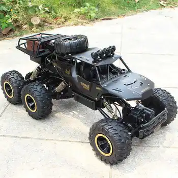 High Speed 6WD Alloy 46cm Big RC Vehicle 2.4Ghz Off Road RC Rock Climbing Electric Remote Oversized Remote Control Car