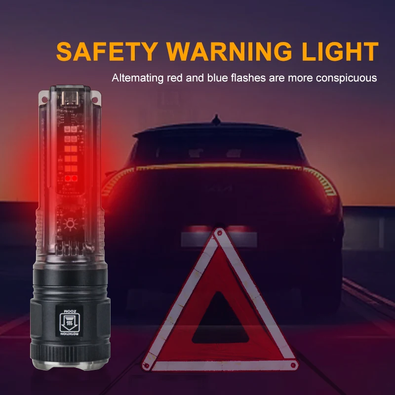 Foxhawk High Quality Multifunctional Power Bank Emergency Signal LED Solar Torch Light