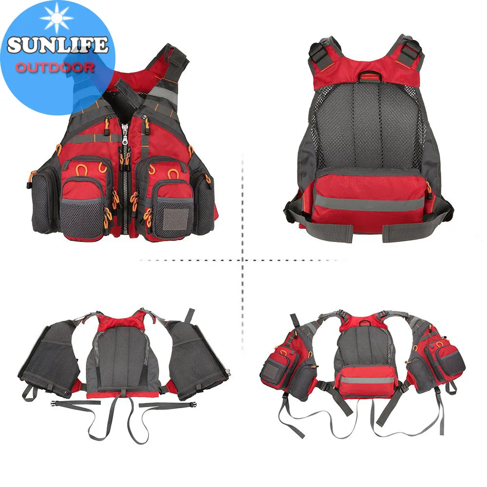 2022  Life Jacket Multi-function Boat Life Vest Kayak Fishing Clothing Quick Drying Fishing Clothes Safety Life Jacket