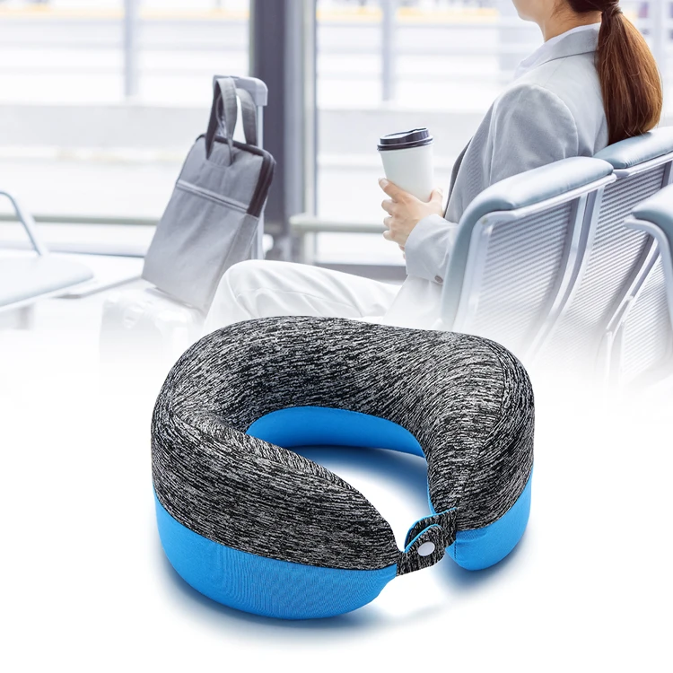 Wholesale U-shaped  camping can be customized travel memory foam neck pillows for cars & airplanes