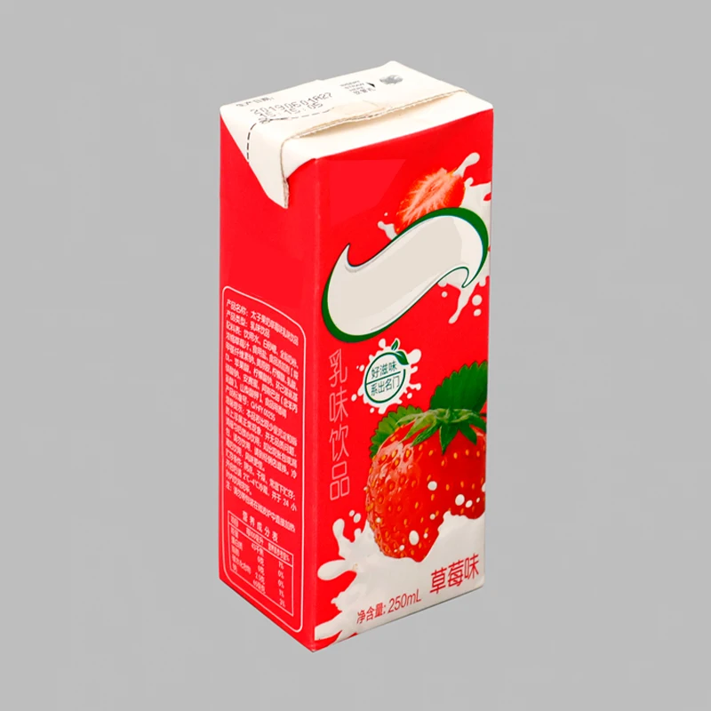 Eco Friendly Packaging For Liquids Empty Juice Box Container Gable Top