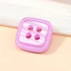 RS10 สีม่วงอ่อนมุกทรงสี่เหลี่ยม ขนาด 12.5 มม. 20 ลิตร สไตล์เกาหลี