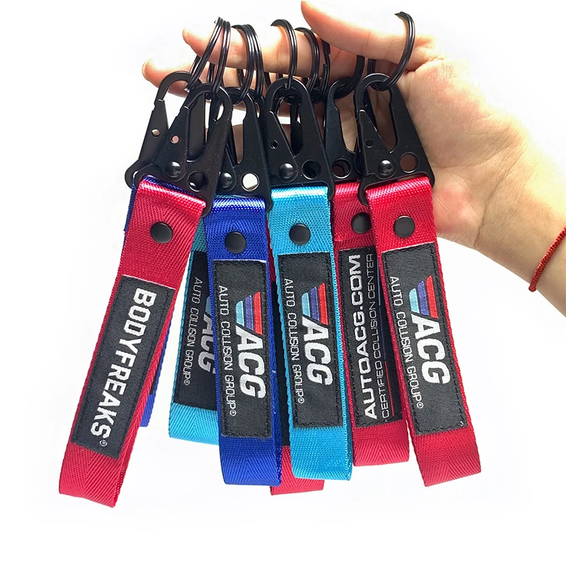 Chìa khóa được tùy chỉnh Lanyard Nylon Chìa khóa xe hơi sáng tạo được cá nhân hóa Lanyard Polyester Keychain Keychain xe máy 6
