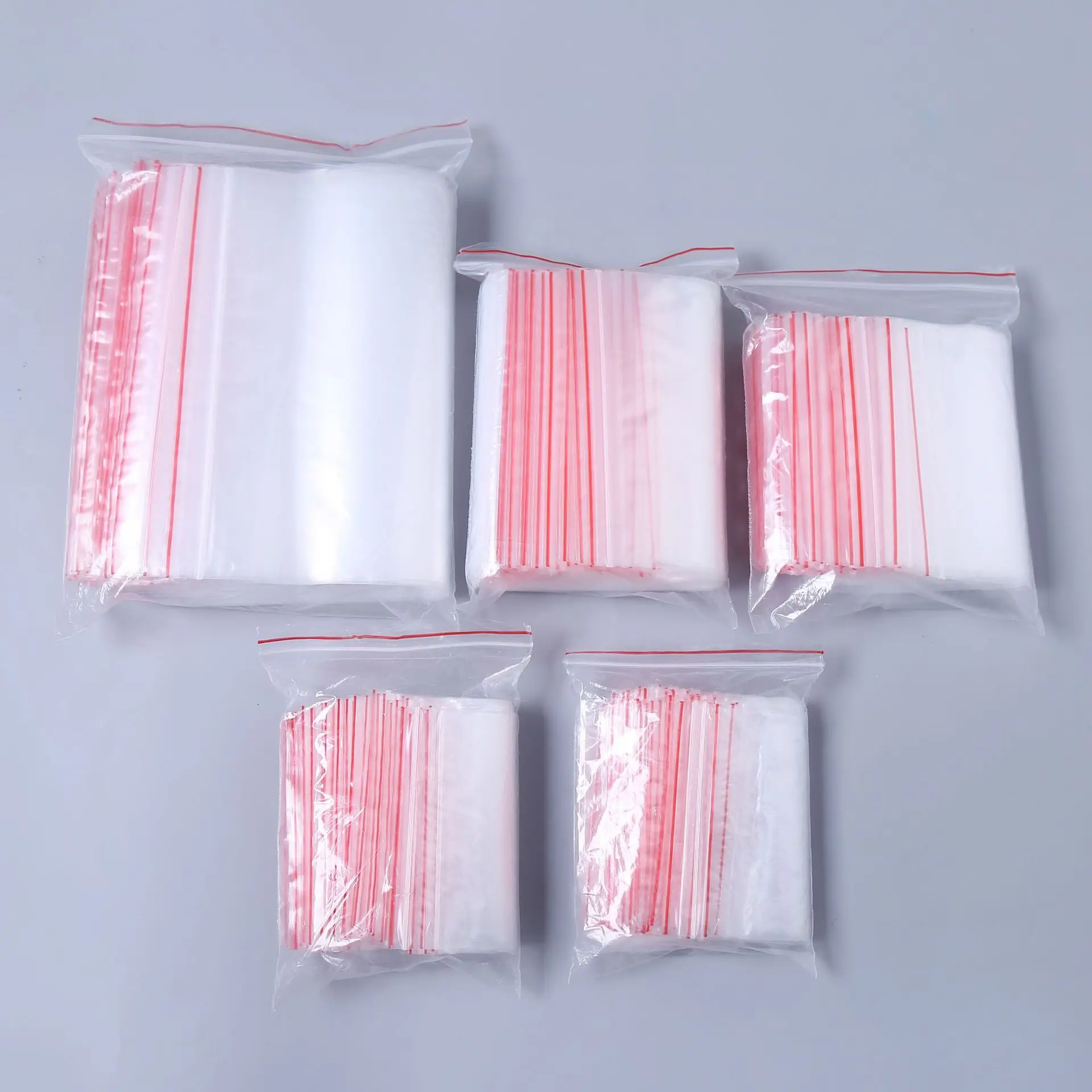 Self-Adhesive Zip Lock Plastic Packaging Bag PE Type Big Size Storage Bags for Clothes Blanket Garment Underwear Ziplock Bags