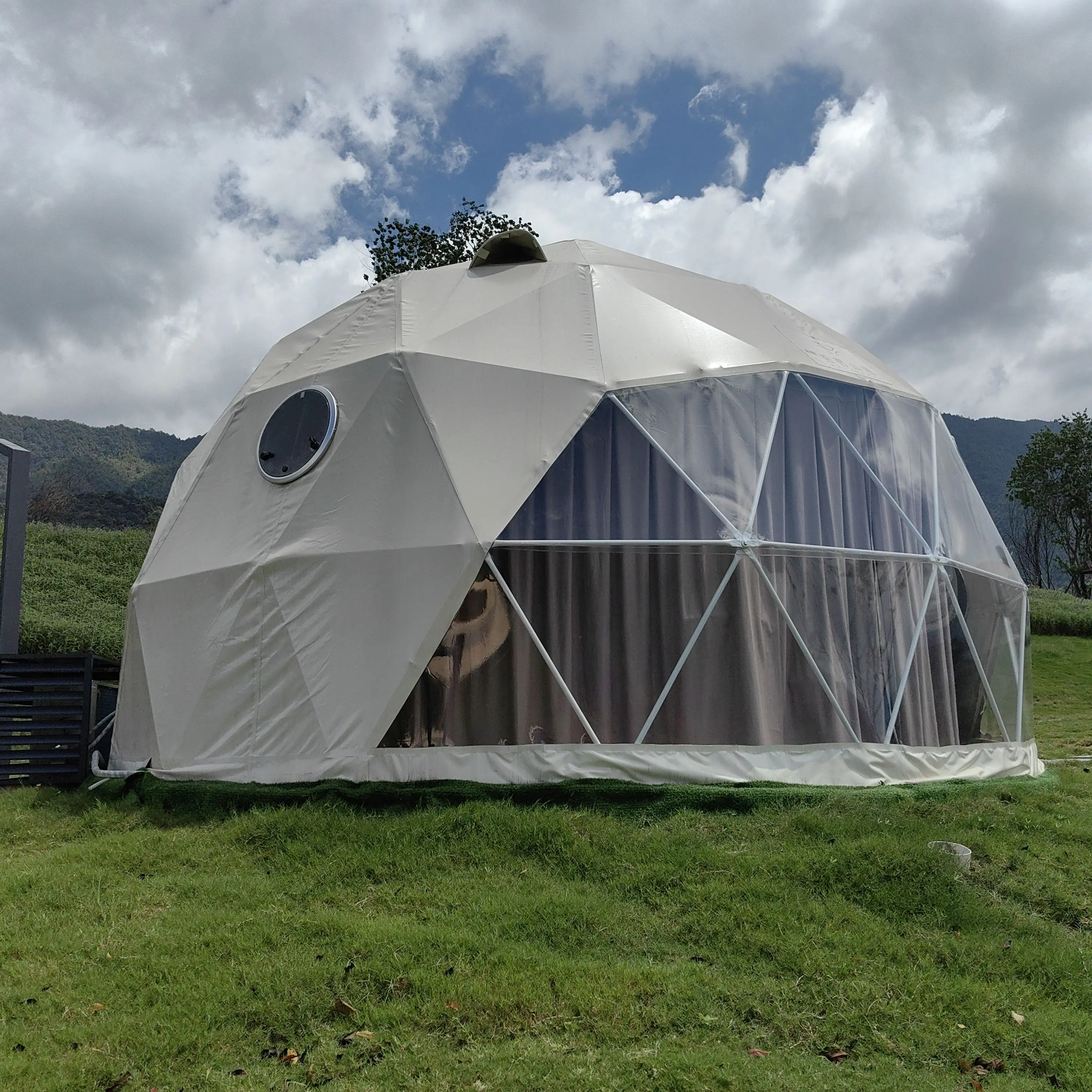 Style:Luxury;Color:Beige;Application:Resort;Cover material:850g PVC;Logo:Cu...