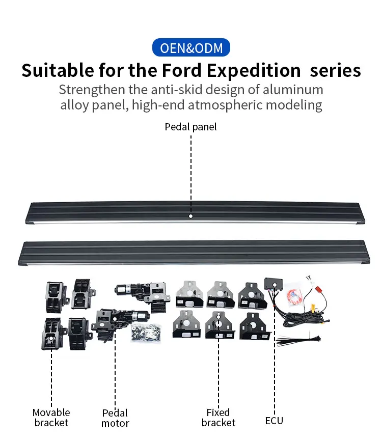 Noble 4x4 Customized Aluminum Alloy Bracket Electric Step for Ford Expedition Power Step Running Board Expedition factory
