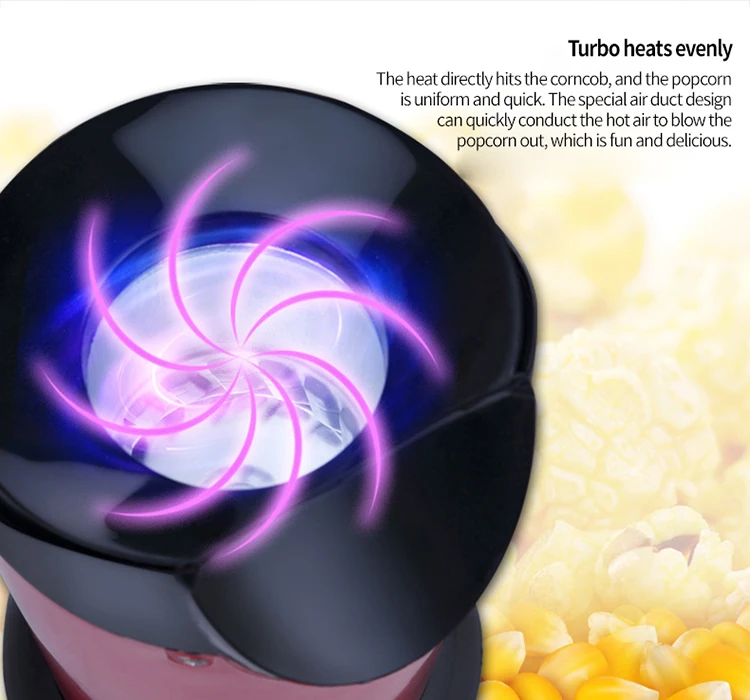 Wholesale Price PP Material Home Use Electric Automatic Popcorn Maker Children Popcorn Machine