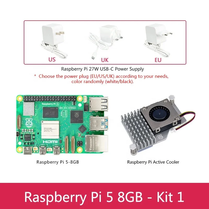Official Original Raspberry Pi 5 Kit Rpi 5-4gb 8gb Arm Dev Board Cortex ...