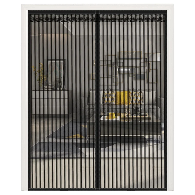 Manufacturer Wholesale Customizes Lager Size Fiberglass Magnetic Screen Door