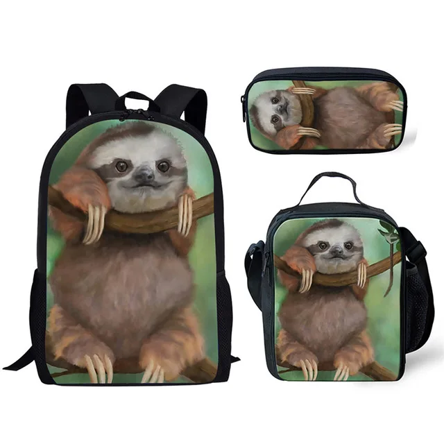 sloth school backpack