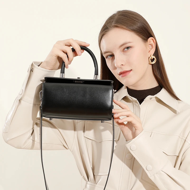 2025 New Arrival Leather Square Box Saddle Bags for Ladies Leather Crossbody Shoulder Bag for Women’s Female Girls Shoulder Bag