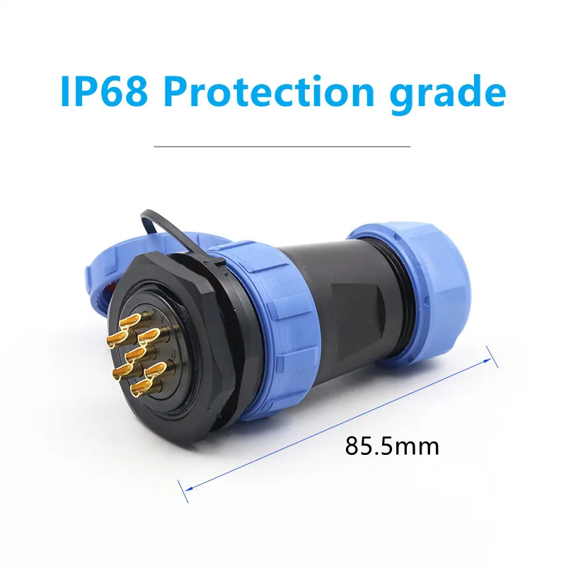 Weipu SP29 Connectors IP68 Waterproof Aviation Circular Industrial Electrical Cable Connector Male Female Plug Socket-2pin