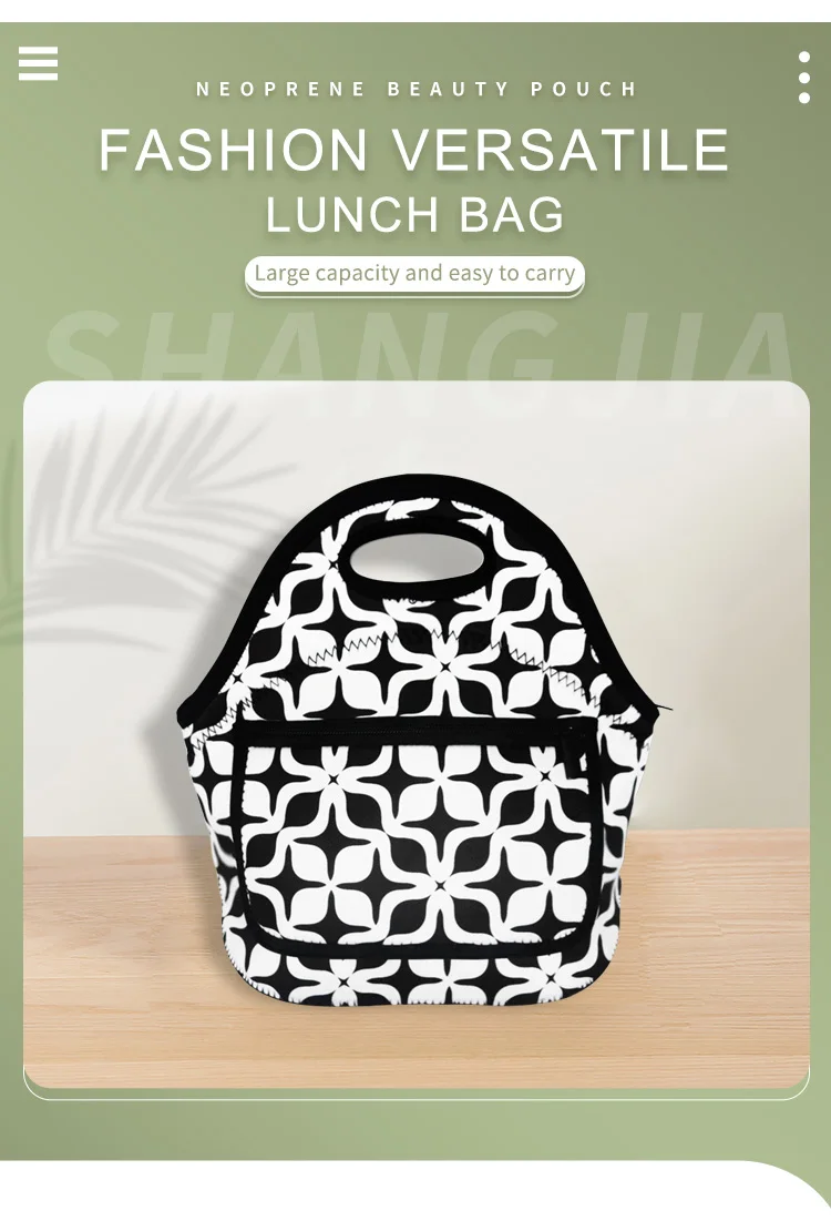 Custom Insulated Thermal Lunch Tote Bag Neoprene Lunch Bags For Adults