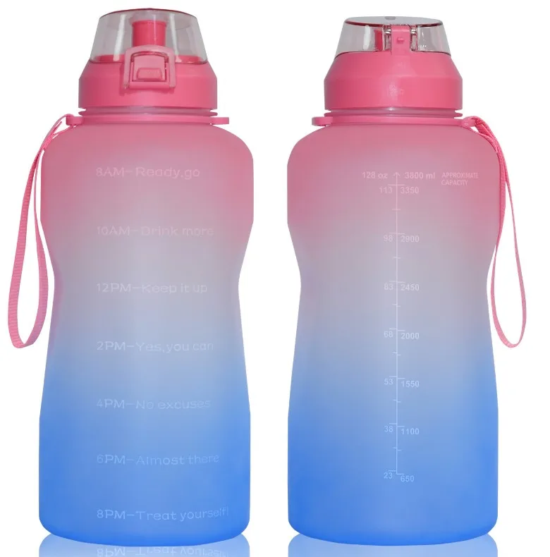 Custom Bpa Free 2l Half Gallon Fitness Gym Sports Plastic Motivational ...