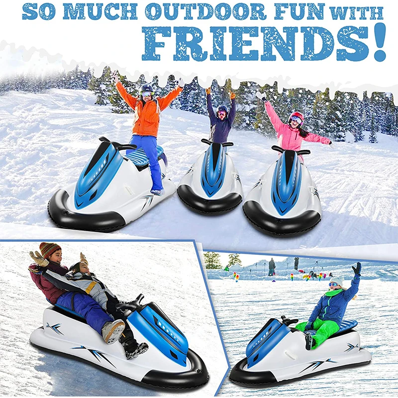Новый дизайн 0,55 мм, игрушки для катания на лыжах, надувные лыжные трубки, надувные Складные портативные сани, снежные лыжные сани