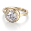 Anillo de plata 925 con diamante de laboratorio