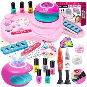 EPT Factory Wholesale High Quality Makeup Sets Diy Nail Toy for Girls Play Make up Kit Girls Toys