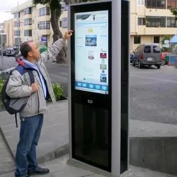 Outdoor Advertising Machine Outdoor High Brightness Display Screen Canopy Style Vertical Wall Mounted Multimedia Touch Playback