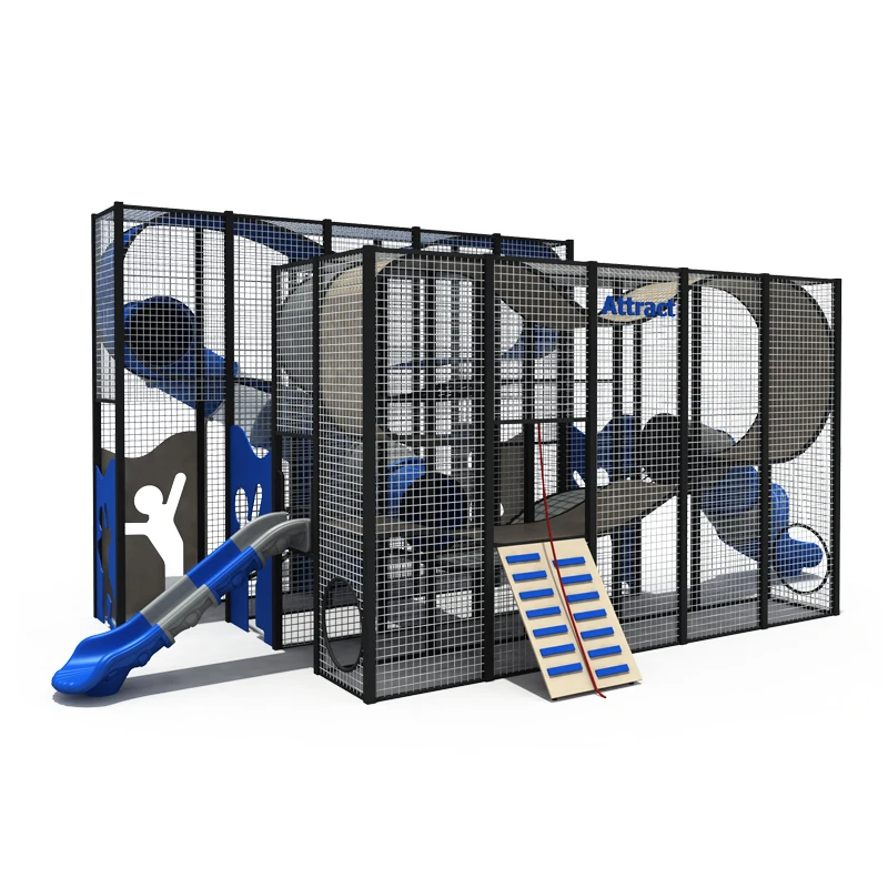 Outdoor Children's Large Playground Climbing Structure Climbing Net Playhouse Suitable for Adventure Parks, Theme Parks