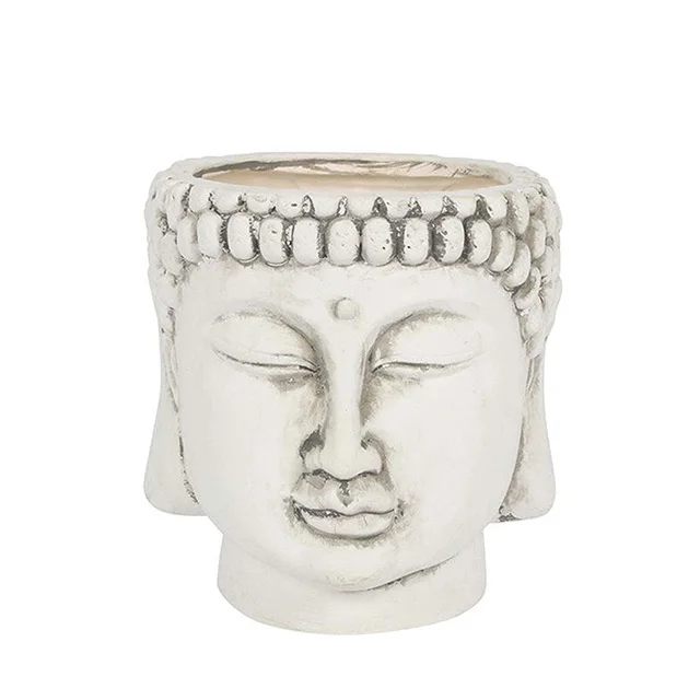 Vintage Resin Buddha Head Planter For Succulent Buy Buddha Head