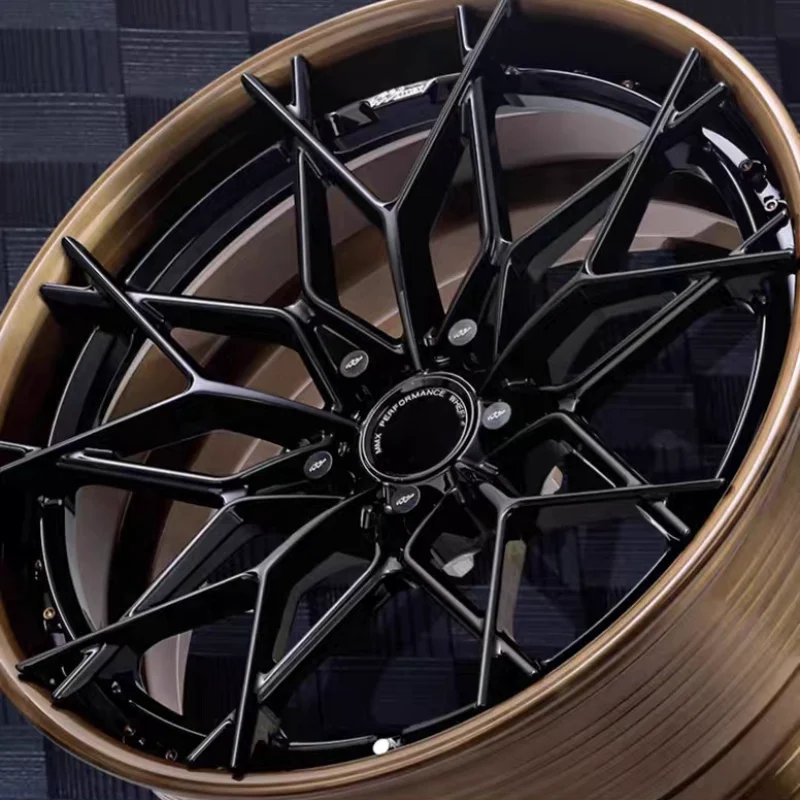 XL Custom Bronze Brushed Deep Concave 5x120 5x114.3 5x120 Aluminum Alloy Racing Car Wheels 2-Piece Forged Wheels for BMW Audi - Image 4