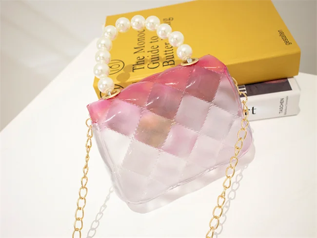 Mini Chain Strap Messenger Purses Fashion PVC Jelly Bags Women Handbags For Young Ladies