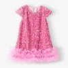 Paillettes di flanella rosa