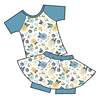 Estampado floral de margaritas azules