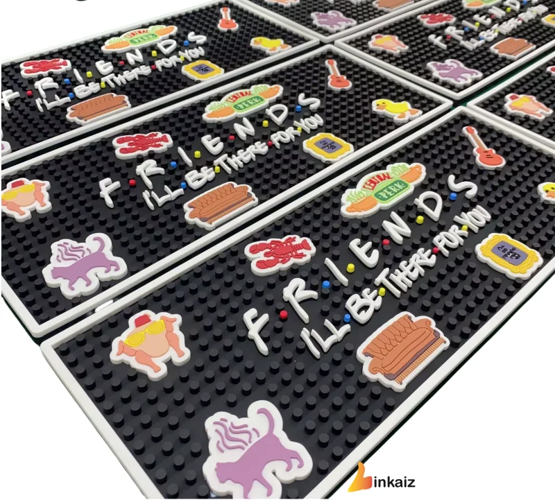 Anti Slip Soft PVC Bar Mat Beer Mat Custom Branded Rubber Bar Runners With Logo